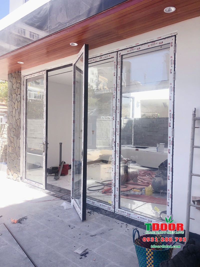 Thi công cửa nhôm cao cấp cho biệt thự A Luận Khu Golf Valley, Đà Lạt