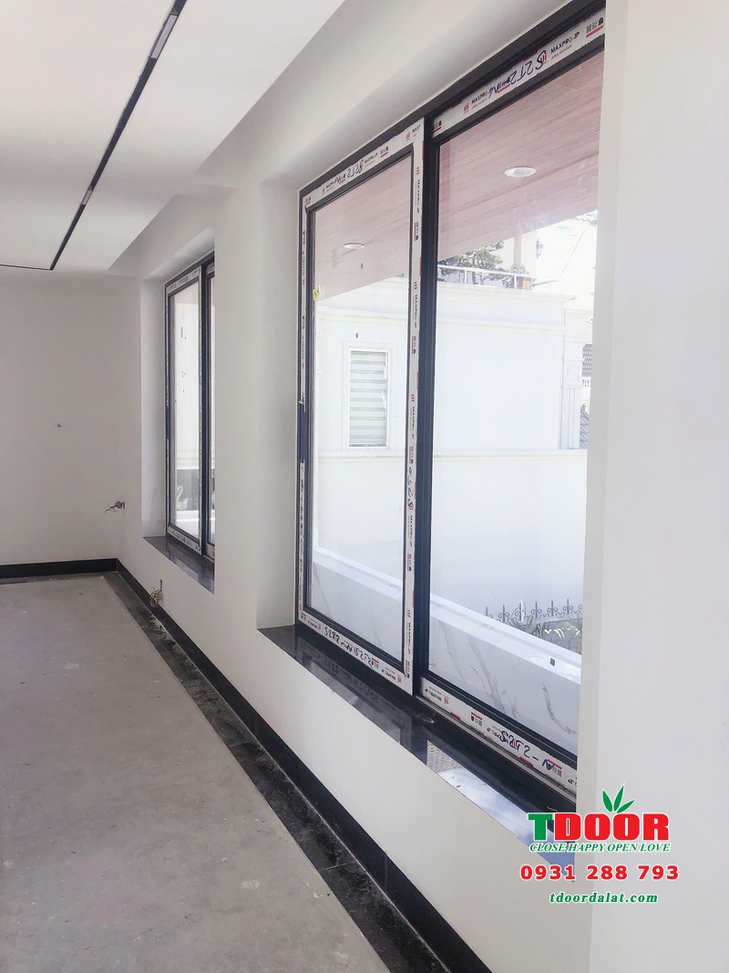 Thi công cửa nhôm cao cấp cho biệt thự A Luận Khu Golf Valley, Đà Lạt